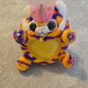 Zuru Rainbocorns Roxy Tigercorn Plush Stuffed Animal with Wings Gold Heart Soft